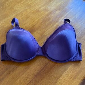 Bali Purple Lace-Trim T-Shirt Bra